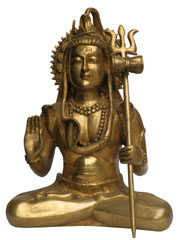 アジアン雑貨　SIV-10 ネパール仏像（シヴァ神）