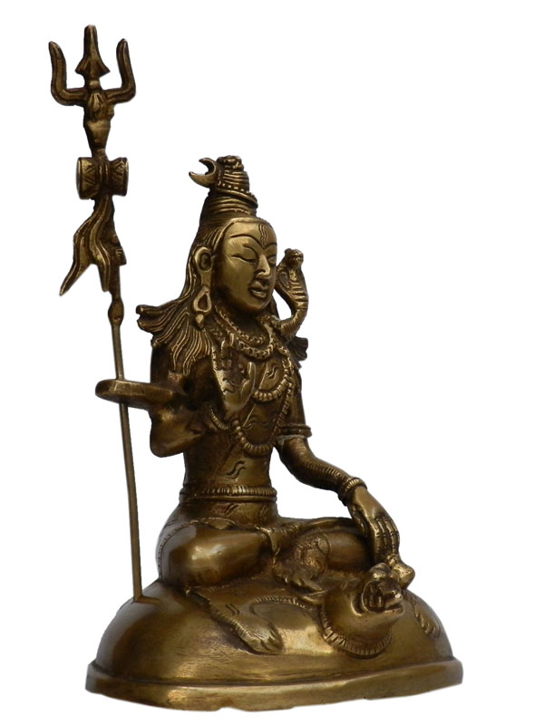 アジアン雑貨 SIV-4 ネパール仏像（シヴァ神）