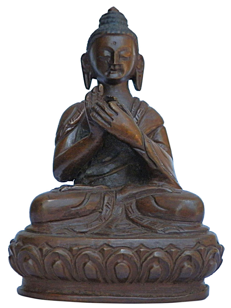 アジアン雑貨　BS-14 ネパール仏像(大日如来像)