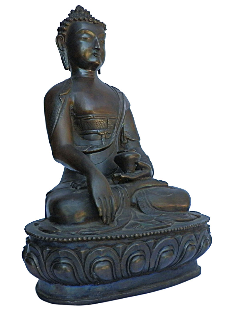 アジアン雑貨　BS-6 ネパール仏像(釈迦牟尼仏陀尊像)