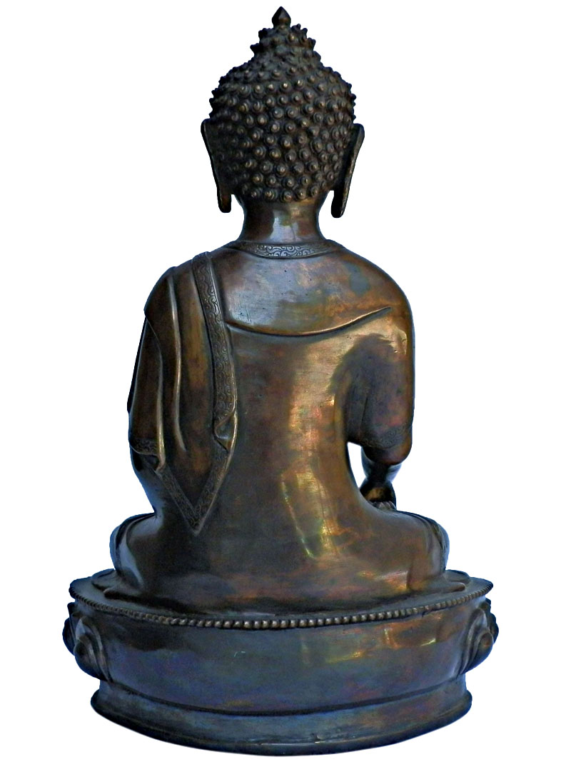 アジアン雑貨　BS-6 ネパール仏像(釈迦牟尼仏陀尊像)