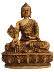 アジアン雑貨　BTS-33　ネパール仏像(薬師如来像)