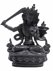 アジアン雑貨　BTS-48　ネパール仏像(文殊菩薩)