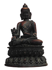 アジアン雑貨　BTS-64　ネパール仏像(薬師如来像)