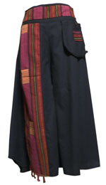 アジアン衣料　SHU-24　コットン・刺繍パンツ