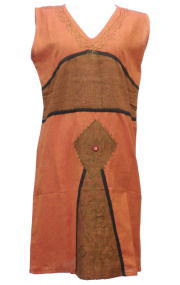 アジアン衣料 NMD-4 ネパール・コットン・ミニワンピース