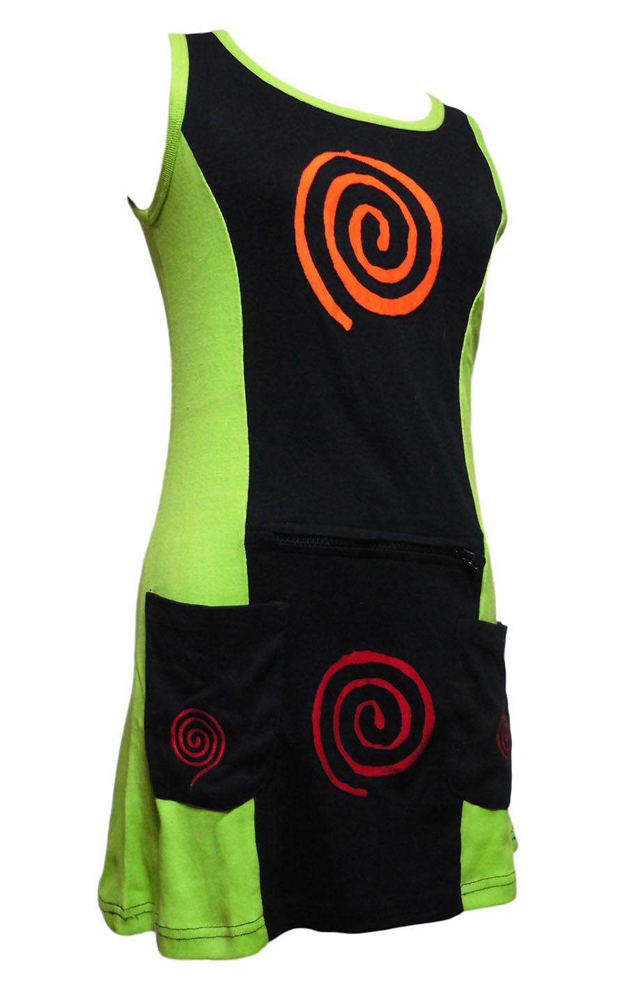 アジアン衣料 NMD-5 ネパール・コットン・ミニワンピース