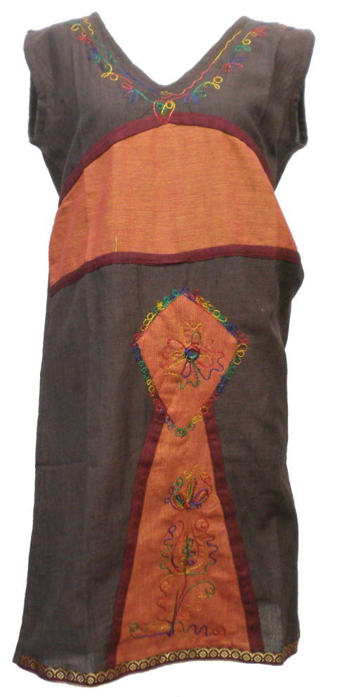 アジアン衣料 NMD-6 ネパール・コットン・ミニワンピース