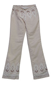 アジアン衣料 NSU-1 ネパール・コットン・刺繍パンツ