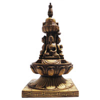 アジアン雑貨　ネパール仏像 (ストゥーパ)