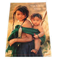 アジアン雑貨　ネパール・ポストカード(ネパールの人々