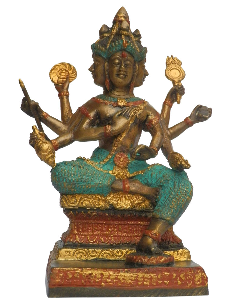 アジアン雑貨 ABS-11 アジアの仏像（タイ ブラフマー神）