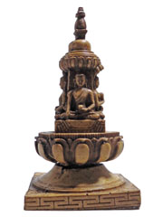 アジアン雑貨　BUTO-3 ネパール仏像 (ストゥーパ)