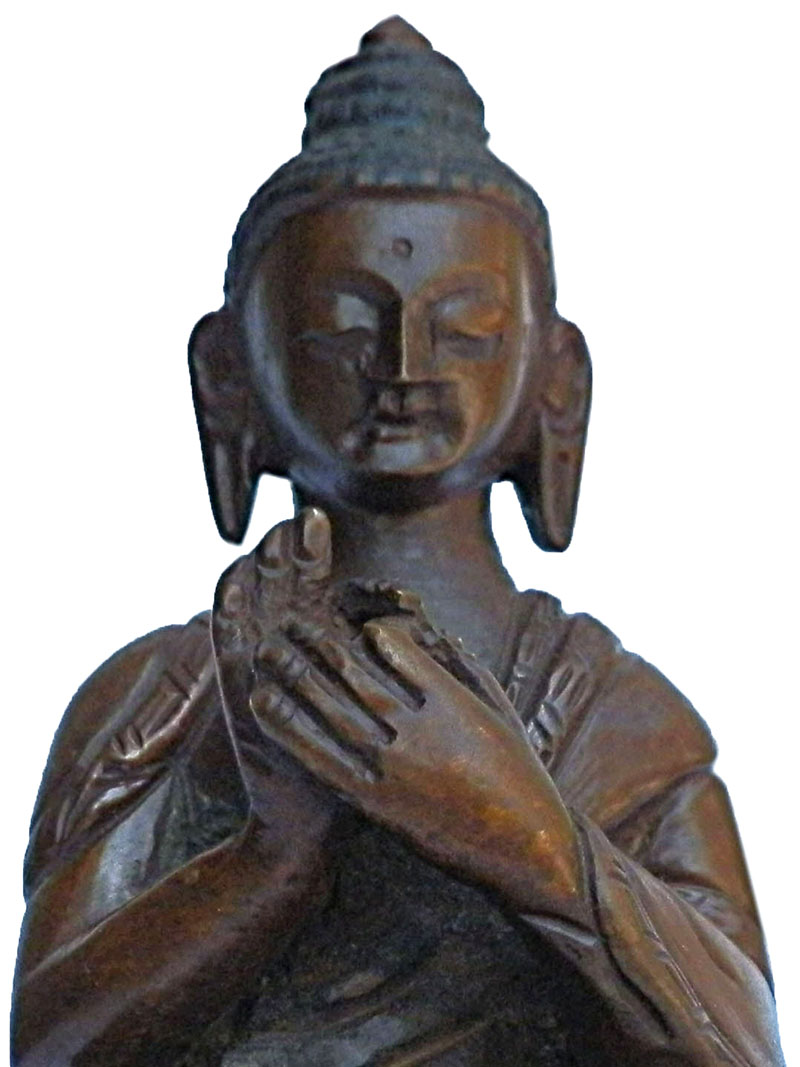 アジアン雑貨　BS-14 ネパール仏像(大日如来像)