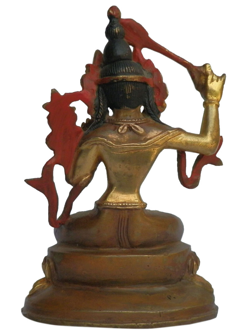 アジアン雑貨　BS-40 ネパール仏像　文殊菩薩(マンジュシュリ—)