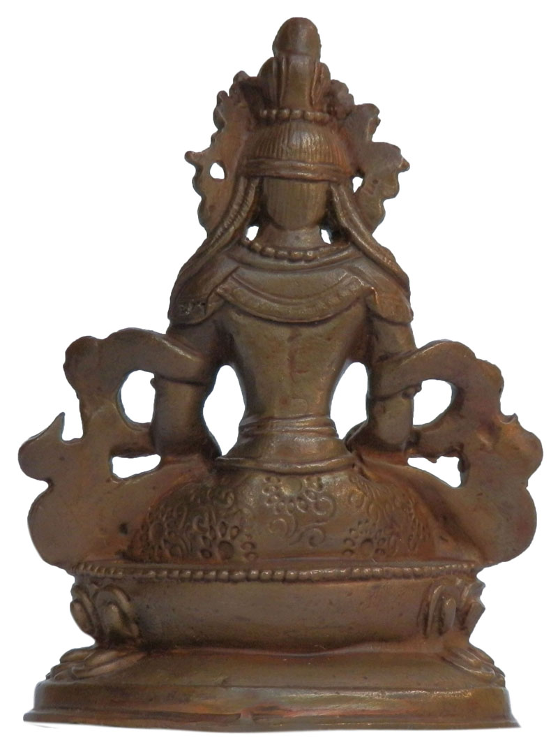 アジアン雑貨　BS-46 ネパール仏像　無量寿菩薩(アミターユス)