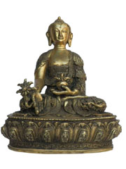 アジアン雑貨　BS-45 ネパール仏像　釈迦牟尼仏陀尊像