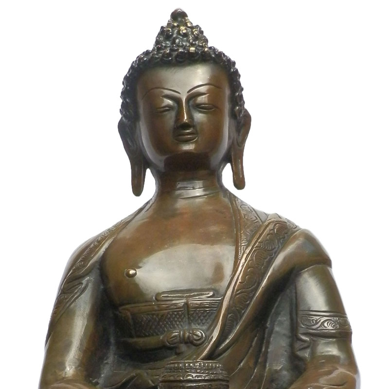 アジアン雑貨　BS-49 ネパール仏像　釈迦牟尼仏陀尊像