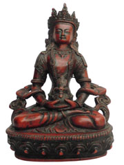 アジアン雑貨　BTS-15　ネパール仏像(無量寿菩薩)