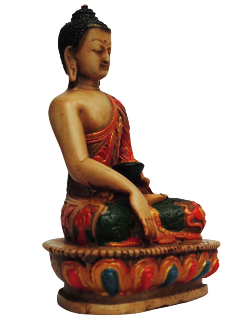 アジアン雑貨 BTS-55 ネパール仏像(釈迦如来像)