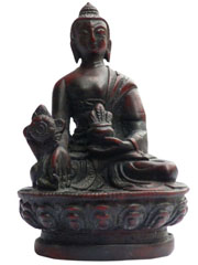 アジアン雑貨　BTS-8　ネパール仏像(薬師如来像)