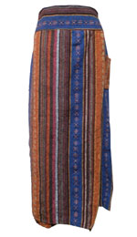 アジアン衣料　SPS-1　コットン・刺繍スカートパンツ
