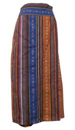 アジアン衣料　SPS-4　コットン・刺繍スカートパンツ