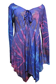 アジアン衣料 NTC-6 ネパール・コットン・タイダイチュニック