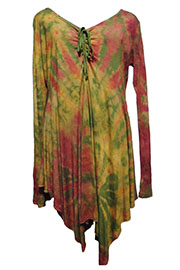 アジアン衣料 NTC-8 ネパール・コットン・タイダイチュニック