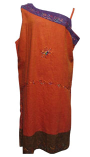 アジアン衣料　NRD-8　ネパール・コットン・ワンショルダーキャミソールワンピース