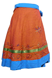 アジアン衣料　NLMS-10 ネパール・コットン・ミニラップスカート