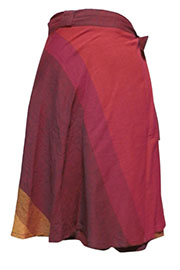 アジアン衣料　NLMS-12 ネパール・コットン・ミニラップスカート