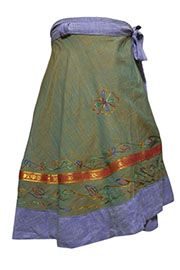 アジアン衣料　NLMS-18 ネパール・コットン・ミニラップスカート