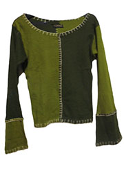 アジアン衣料 NBC-26 ネパール・コットン・パッチワーク・ブラウス