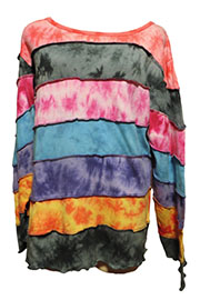 アジアン衣料 NBC-28 ネパール・コットン・パッチワーク・ブラウス