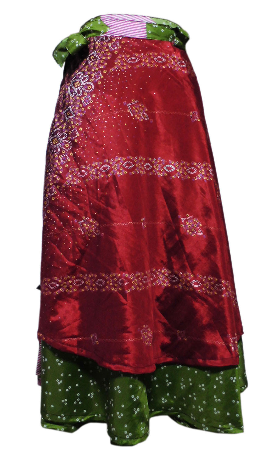 アジアン衣料　NSL-12 ネパール・シルクラップスカート