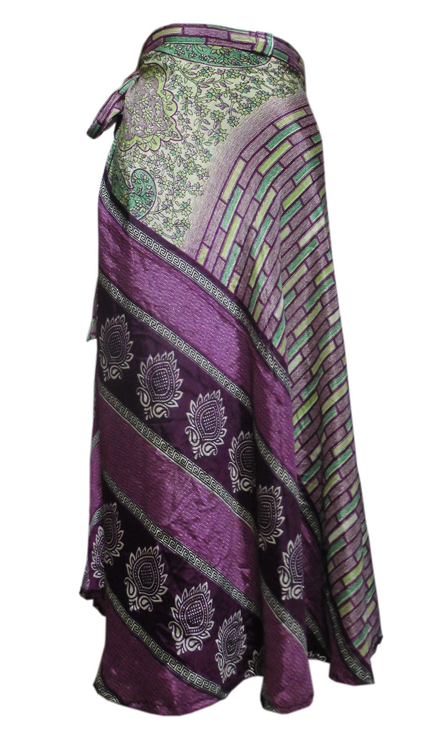 アジアン衣料 NSL-16 ネパール・シルクラップスカート