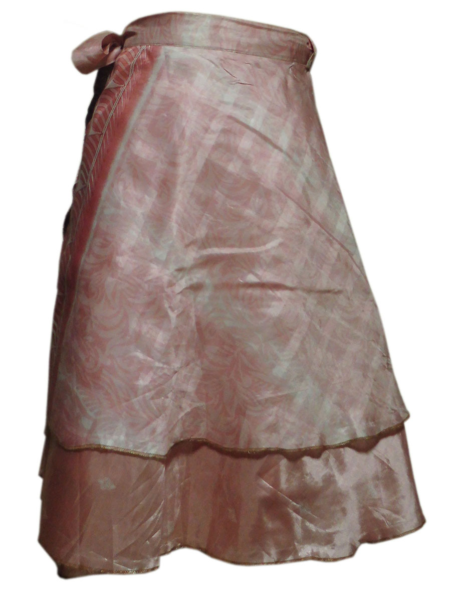 アジアン衣料　NSL-23 ネパール・シルクラップスカート