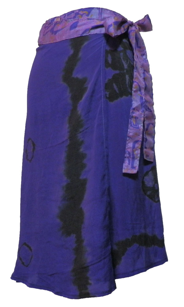 アジアン衣料　NSL-27 ネパール・シルクラップスカート