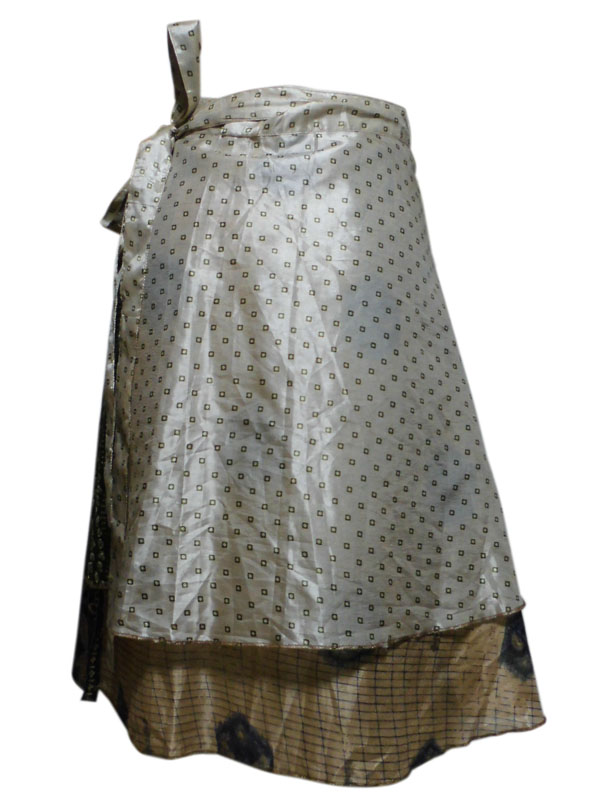 アジアン衣料　NSL-29 ネパール・シルクラップスカート
