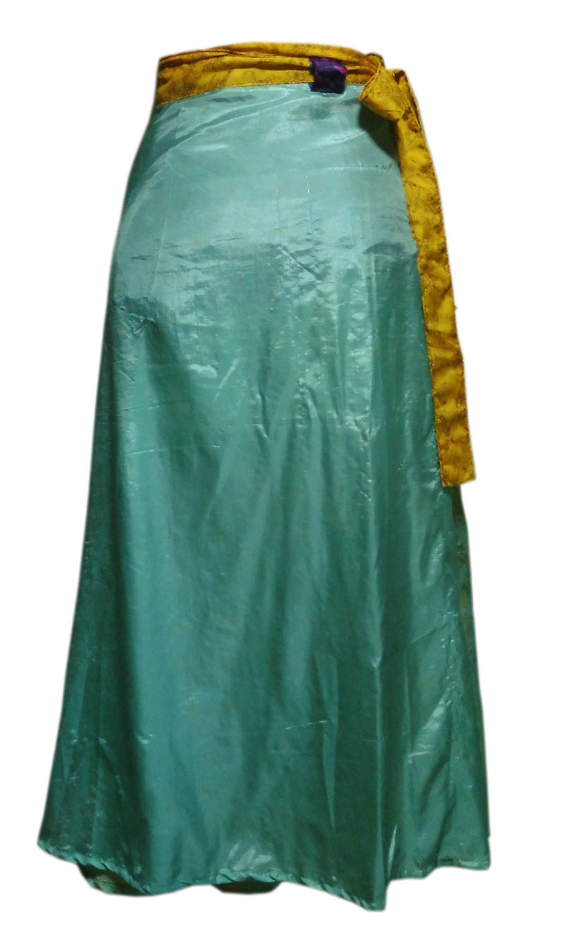 アジアン衣料　NSL-44 ネパール・シルクラップスカート