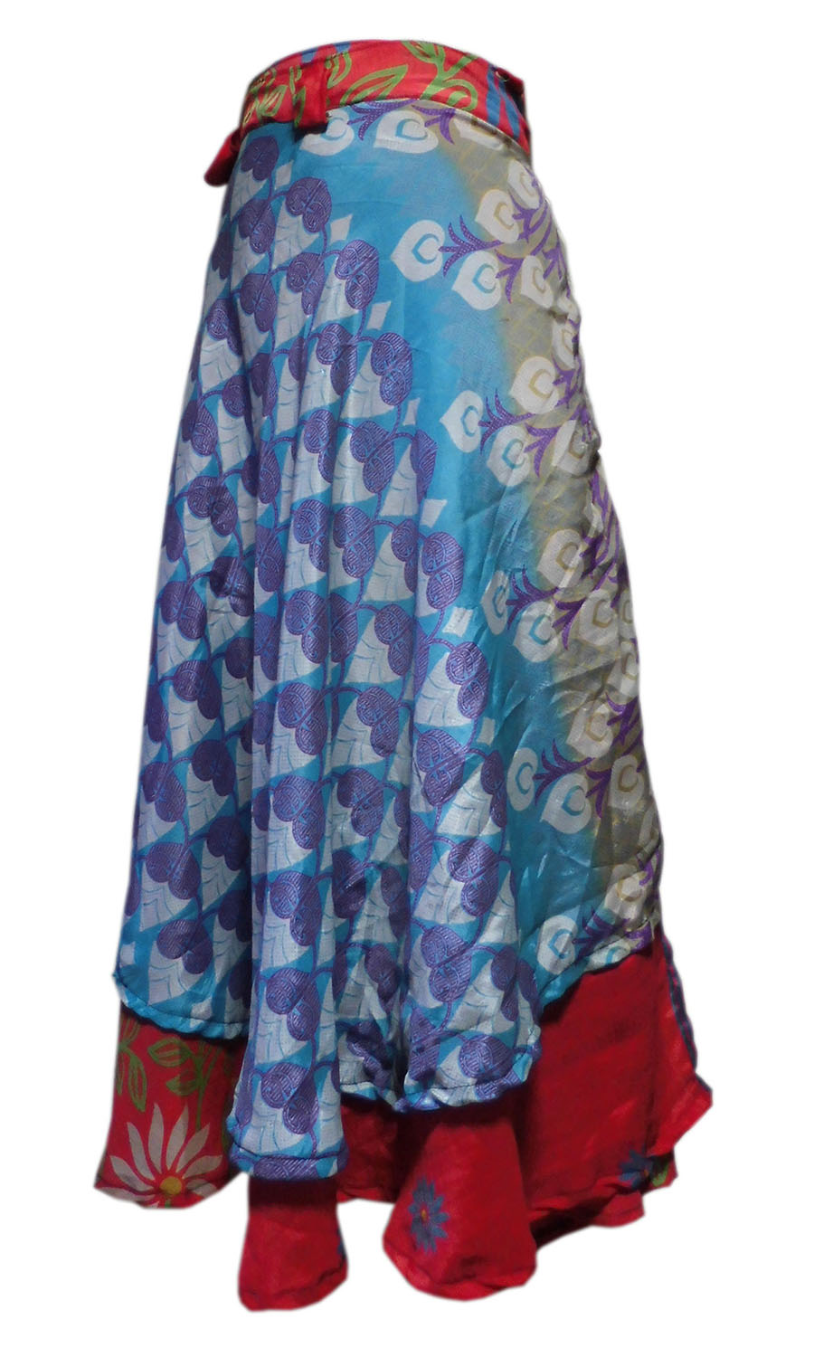 アジアン衣料　NSL-7 ネパール・シルクラップスカート