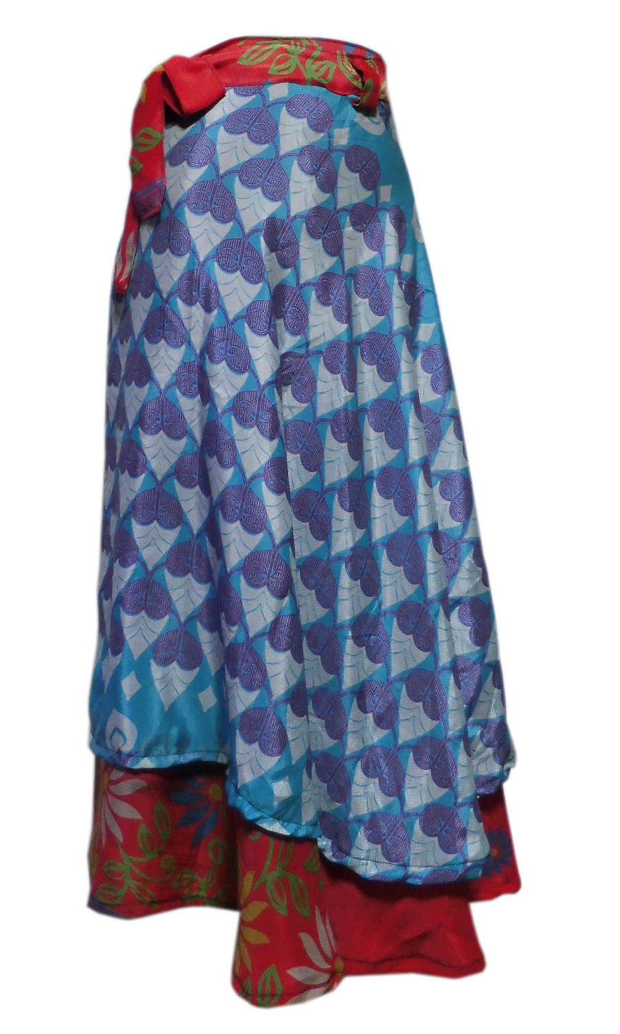 アジアン衣料　NSL-7 ネパール・シルクラップスカート