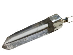 アジアン雑貨　天然石シルバーアクセサリー QUN-23 水晶(クオーツ)・プチネックレス