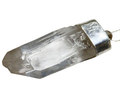 アジアン雑貨　天然石シルバーアクセサリー QUN-3 水晶(クオーツ)・プチネックレス
