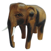 アジアン雑貨　ZOU-10　ゾウさんの木彫り