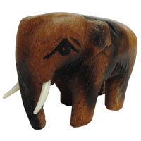 アジアン雑貨　ZOU-18　ゾウさんの木彫り