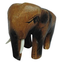 アジアン雑貨　ZOU-20　ゾウさんの木彫り
