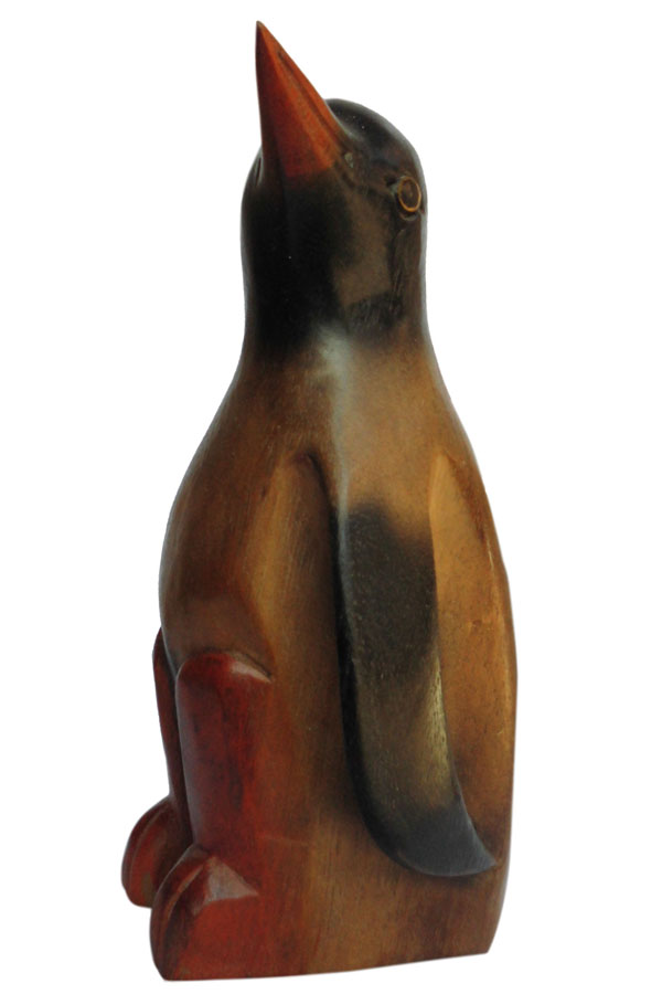 アジアン雑貨　PEG-1　ペンギンの木彫り