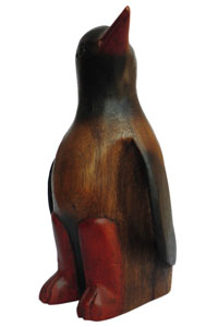 アジアン雑貨　PEG-3　ペンギンの木彫り